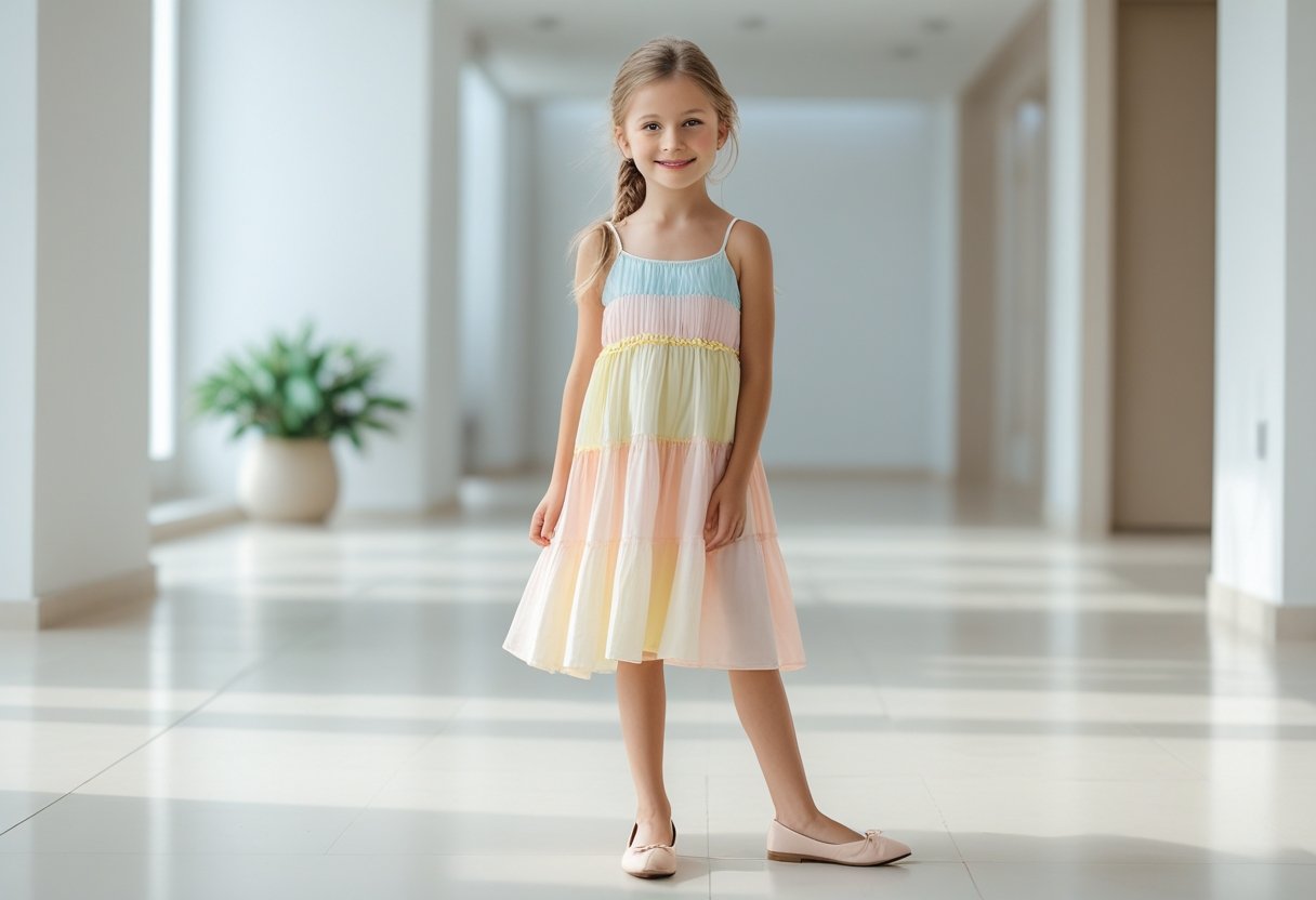 Sådan styler du din stropkjole med balletsko til piger